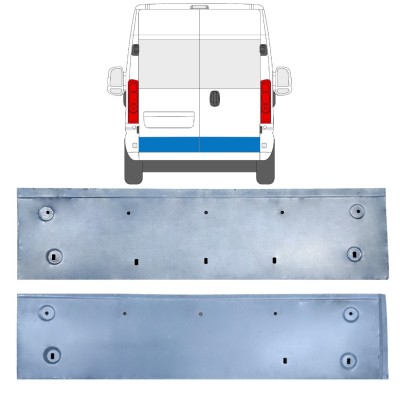 Panneau de réparation de porte arrière pour Opel Movano 2021-2026 / Gauche+Droit 16514