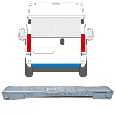Panneau de réparation du panneau arrière pour Opel Movano 2021-2026 16872