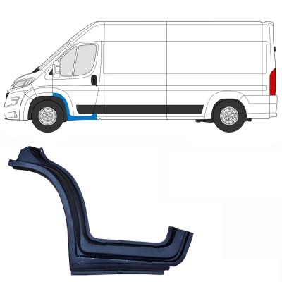 Réparation bas de caisse de porte avant pour Opel Movano 2021-2026 / Gauche 16413