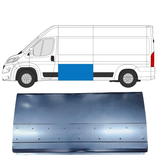 Panneau de réparation latéral haut pour Opel Movano 2021-2026 / Gauche = Droite (symétrique) 16481