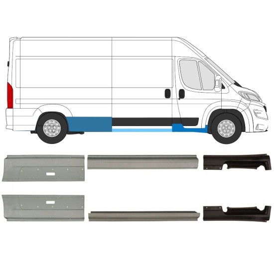 Ensemble de panneaux de réparation pour Opel Movano 2021-2026 / Gauche+Droit 16469