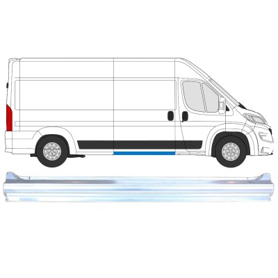 Panneau de réparation du seuil de porte latérale pour Opel Movano 2021-2026 / Droite 16458