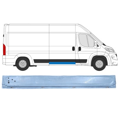 Panneau de réparation pour porte coulissante intérieur pour Opel Movano 2021-2026 / Droite 16405