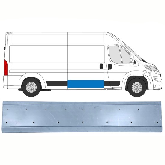Panneau de réparation pour porte coulissante