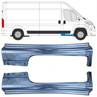 Réparation bas de caisse de porte avant pour Opel Movano 2021-2026 / Gauche+Droit 16421