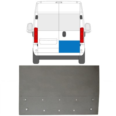 Panneau de réparation de porte arrière pour Opel Movano 2021-2026 / Droite 16502