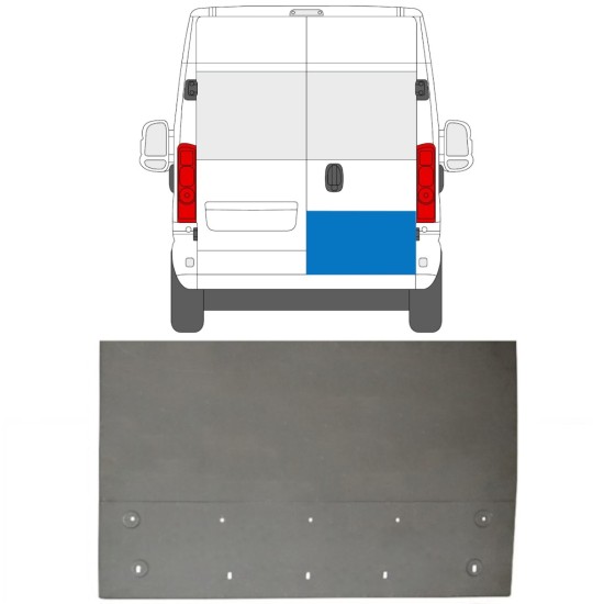 Panneau de réparation de porte arrière