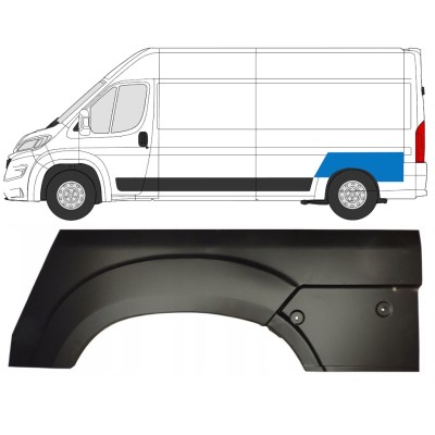 Panneau de réparation arc d'aile arrière pour Opel Movano 2021-2026 / Gauche 16442