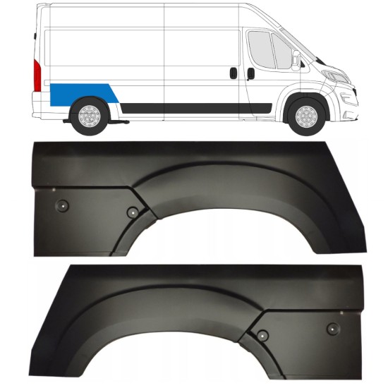 Panneau de réparation arc d'aile arrière pour Opel Movano 2021-2026 / Gauche+Droit 16443