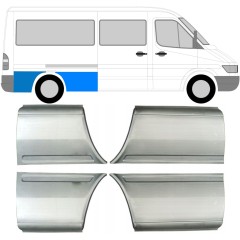 Panneau de réparation arc d'aile arrière pour Mercedes Sprinter 1995-2006 / Gauche+Droit / Ensemble 9613