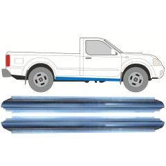 Réparation bas de caisse pour Nissan Navara D22 1998-2005 / Gauche = Droite (symétrique) / Ensemble 9927