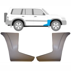 Panneau de réparation inférieur de l'aile avant pour Nissan Patrol Y61 GY61 1997-2009 / Gauche+Droit / Ensemble 9625