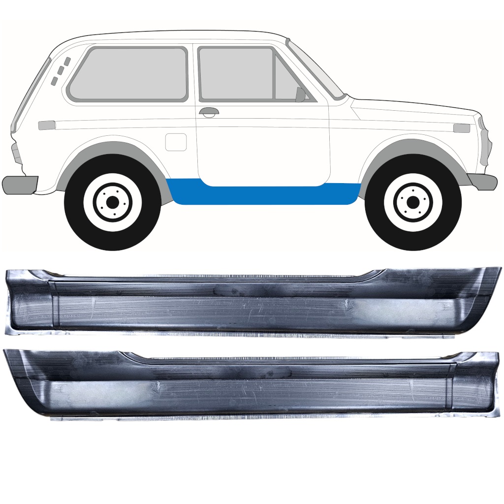 Réparation Bas De Caisse Pour Lada Niva 1976- / Ensemble 12041
