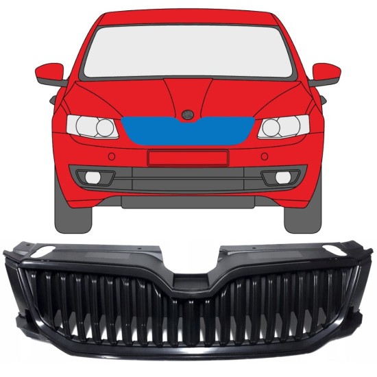 Grille de calandre pour Skoda Octavia III 2013-2017 9353