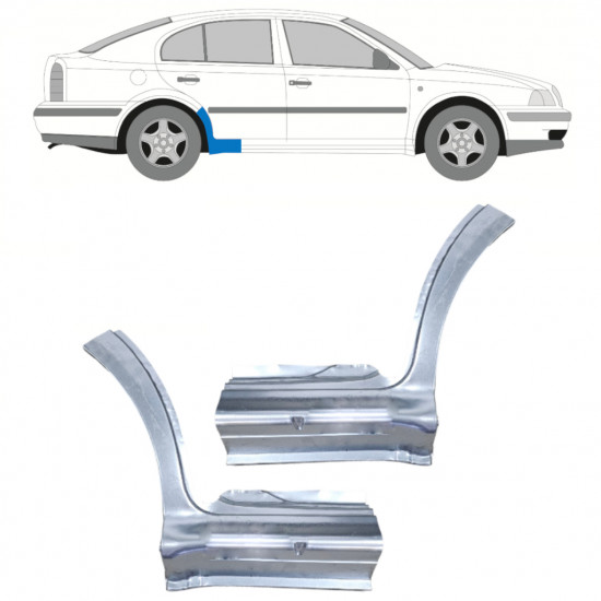 SKODA OCTAVIA 1996-2010 RÉPARATION DU SEUIL  / SET