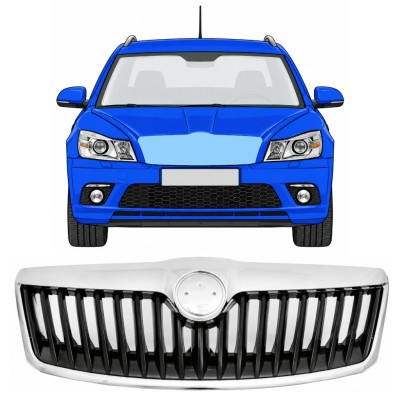 Grille de calandre pour Skoda Octavia II 2008-2013 RS 17230
