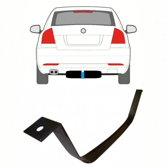 SKODA OCTAVIA 2 2004-2013 SANGLES DE RÉSERVOIR DE CARBURANT