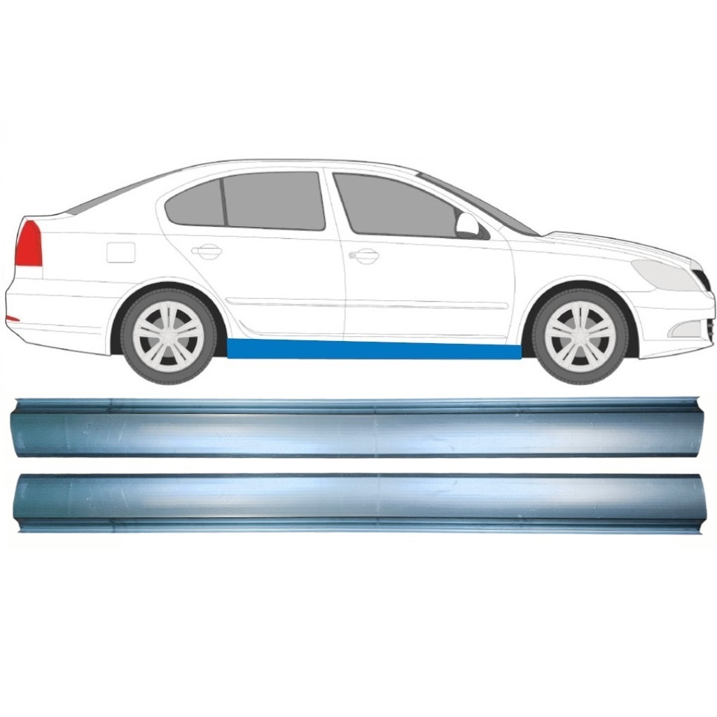 Réparation Bas De Caisse Pour Skoda Octavia 2004-2013 / Gauche = Droite (Symétrique) / Ensemble 10309