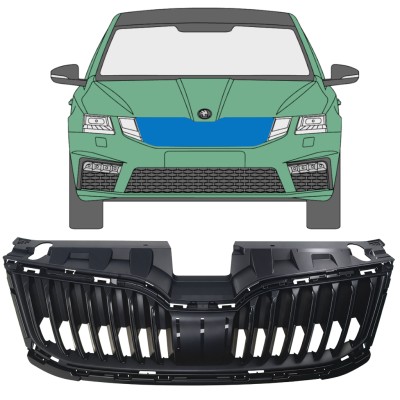 Grille de calandre pour Skoda Octavia III 2017-2020 16206
