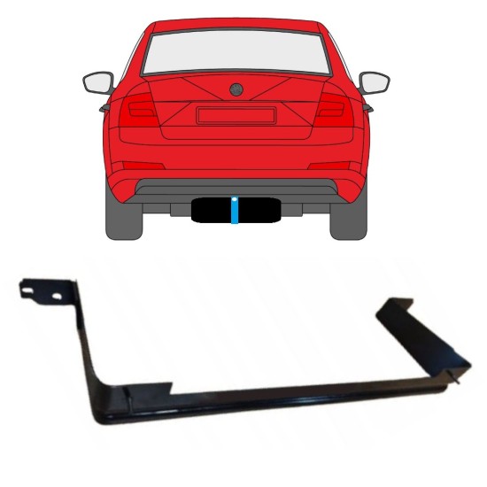 Réservoir à carburant sangles pour Skoda Octavia III 2013-2020 14957