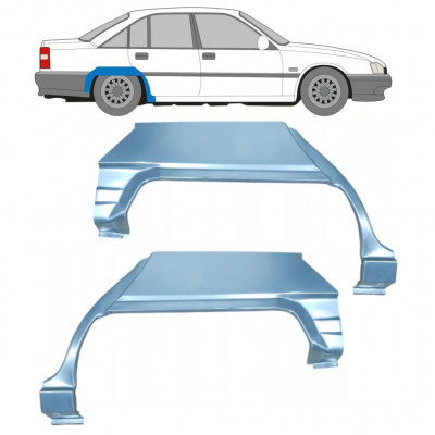 Panneau de réparation arc d'aile arrière pour Opel Omega A 1986-1993 / Gauche+Droit / Ensemble 9803