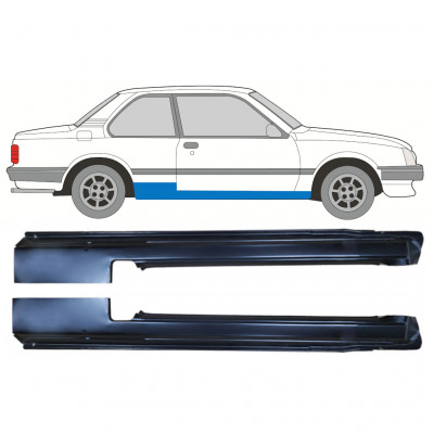 Réparation bas de caisse pour Opel Ascona / Vauxhall Cavalier 1981-1988 / Gauche+Droit / Ensemble 10981