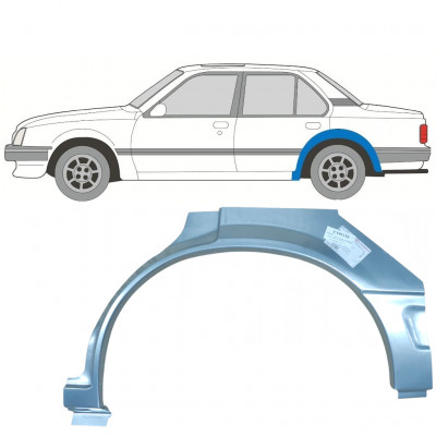 Panneau de réparation arc d'aile arrière pour Opel Ascona C / Vauxhall Cavalier 1981-1988 / Gauche 7292