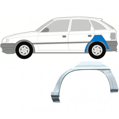 OPEL ASTRA 1991-2002 HAYON ARRIÉRE PASSAGE DE ROUE ARRIÈRE / GAUCHE