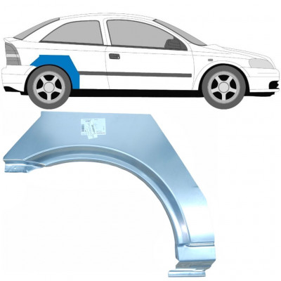 OPEL ASTRA 1998-2009 3 PORTE PASSAGE DE ROUE ARRIÈRE / DROIT