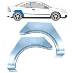 Panneau de réparation arc d'aile arrière pour Opel Astra G 1998-2009 / Gauche+Droit / COUPE 15961