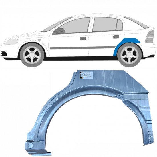 Panneau de réparation arc d'aile arrière pour Opel Astra 1998-2009 / Gauche 6857