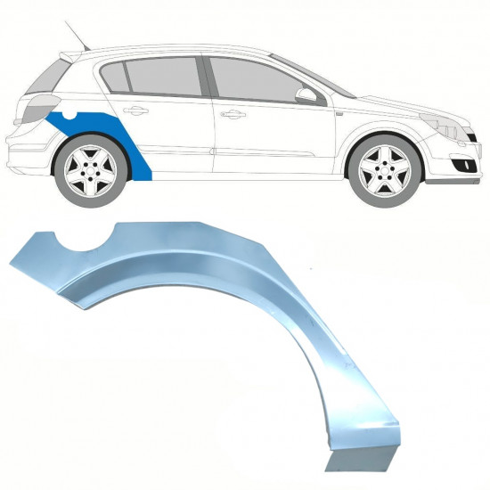 Panneau de réparation arc d'aile arrière pour Opel Astra 2003-2014 / Droite 8862