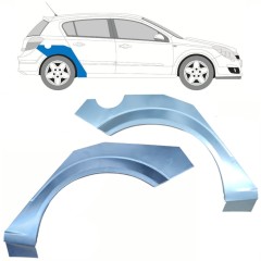 Panneau de réparation arc d'aile arrière pour Opel Astra H 2003-2014 / Gauche+Droit / Ensemble 10661