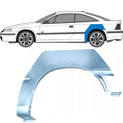 Panneau de réparation arc d'aile arrière pour Opel Calibra 1990-1997 / Gauche 6356