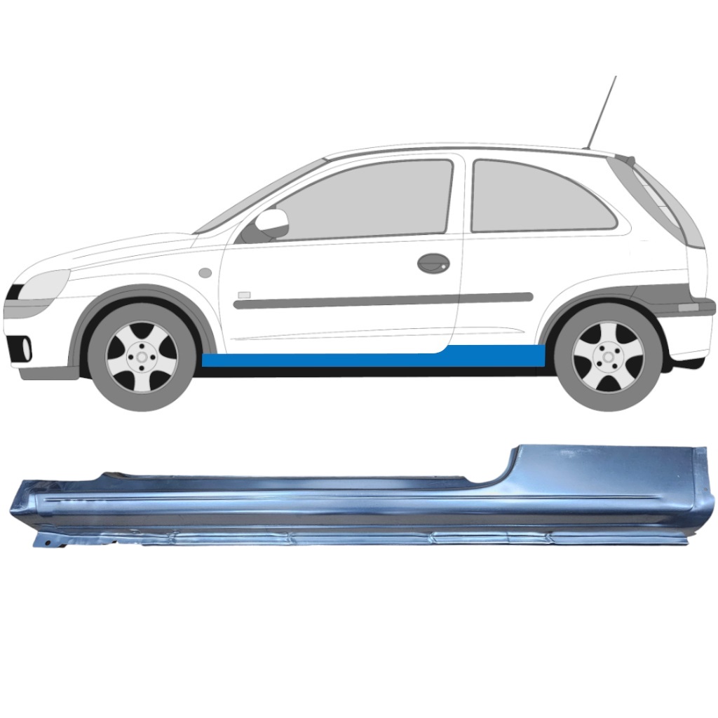 Réparation Bas De Caisse Pour Opel Corsa 2000-2010 / Gauche 6878