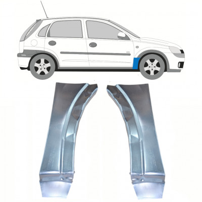 Panneau de réparation de l’aile avant pour Opel Corsa 2000-2010 / Gauche+Droit / Ensemble 10180