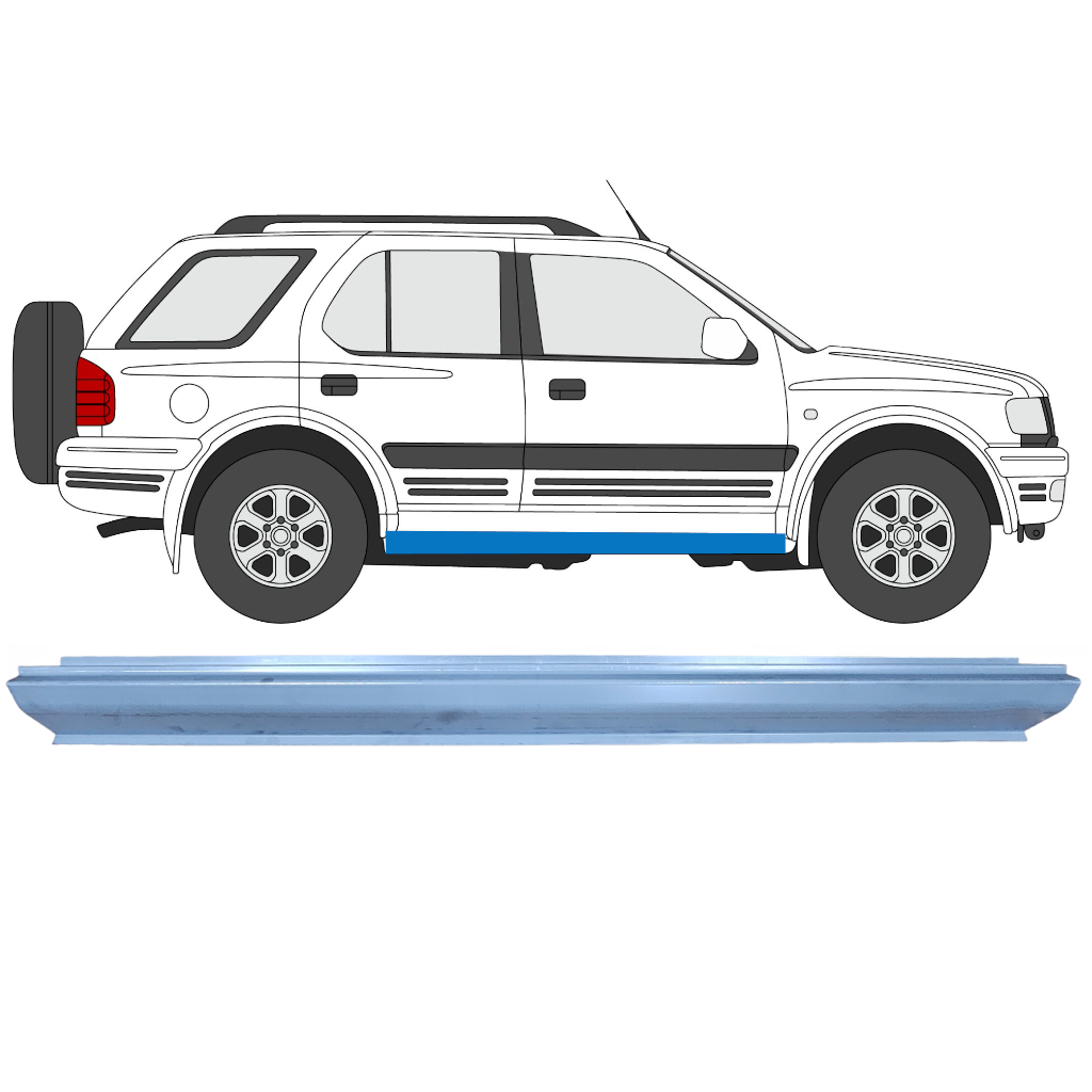 Réparation Bas De Caisse Pour Opel Frontera 1998-2002 / Gauche = Droite (Symétrique) 6883