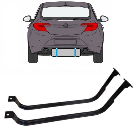 Réservoir à carburant sangles pour Opel Insignia 2008-2017 15991