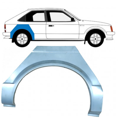 OPEL KADETT D 1979-1984 3 PORTE PASSAGE DE ROUE ARRIÈRE / DROIT