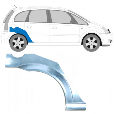 OPEL MERIVA 2003-2010 PASSAGE DE ROUE ARRIÈRE / DROIT