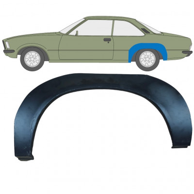 Panneau de réparation arc d'aile arrière pour Opel Rekord D 1972-1977 / Gauche 11099