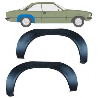 Panneau de réparation arc d'aile arrière pour Opel Rekord D 1972-1977 / Ensemble 11100