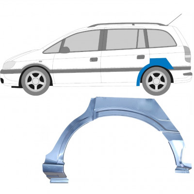 OPEL ZAFIRA 1999-2005 PASSAGE DE ROUE ARRIÈRE / GAUCHE