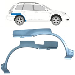 Panneau de réparation arc d'aile arrière pour Mitsubishi Outlander 2003-2007 / Gauche+Droit / Ensemble 11539