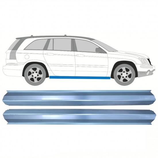 Réparation bas de caisse intérieur pour Chrysler Pacifica 2003-2007 / Gauche = Droite (symétrique) / Ensemble 10357