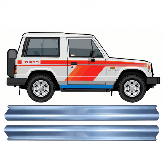 Réparation bas de caisse pour Mitsubishi Pajero 1982-1992 / Ensemble 11360