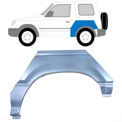 Panneau de réparation arc d'aile arrière pour Mitsubishi Pajero 1991-2001 / Gauche 15126