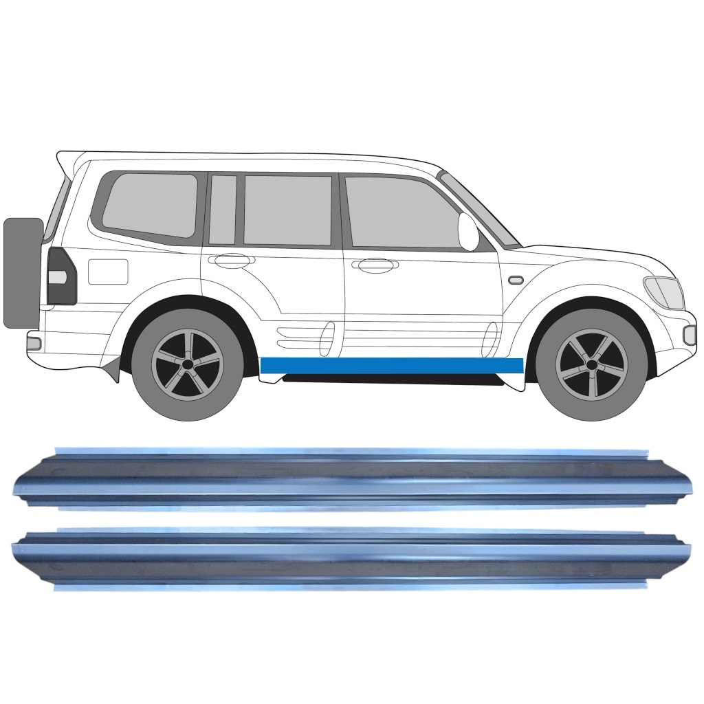 Réparation Bas De Caisse Pour Mitsubishi Pajero 1999-2006 / Ensemble 11362