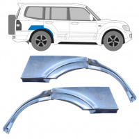 Panneau de réparation arc d'aile arrière pour Mitsubishi Pajero 1999-2006 / Gauche+Droit / Ensemble 9674