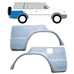 Panneau de réparation arc d'aile arrière pour Mitsubishi Pajero 1991-2001 / Gauche+Droit / Ensemble 10402